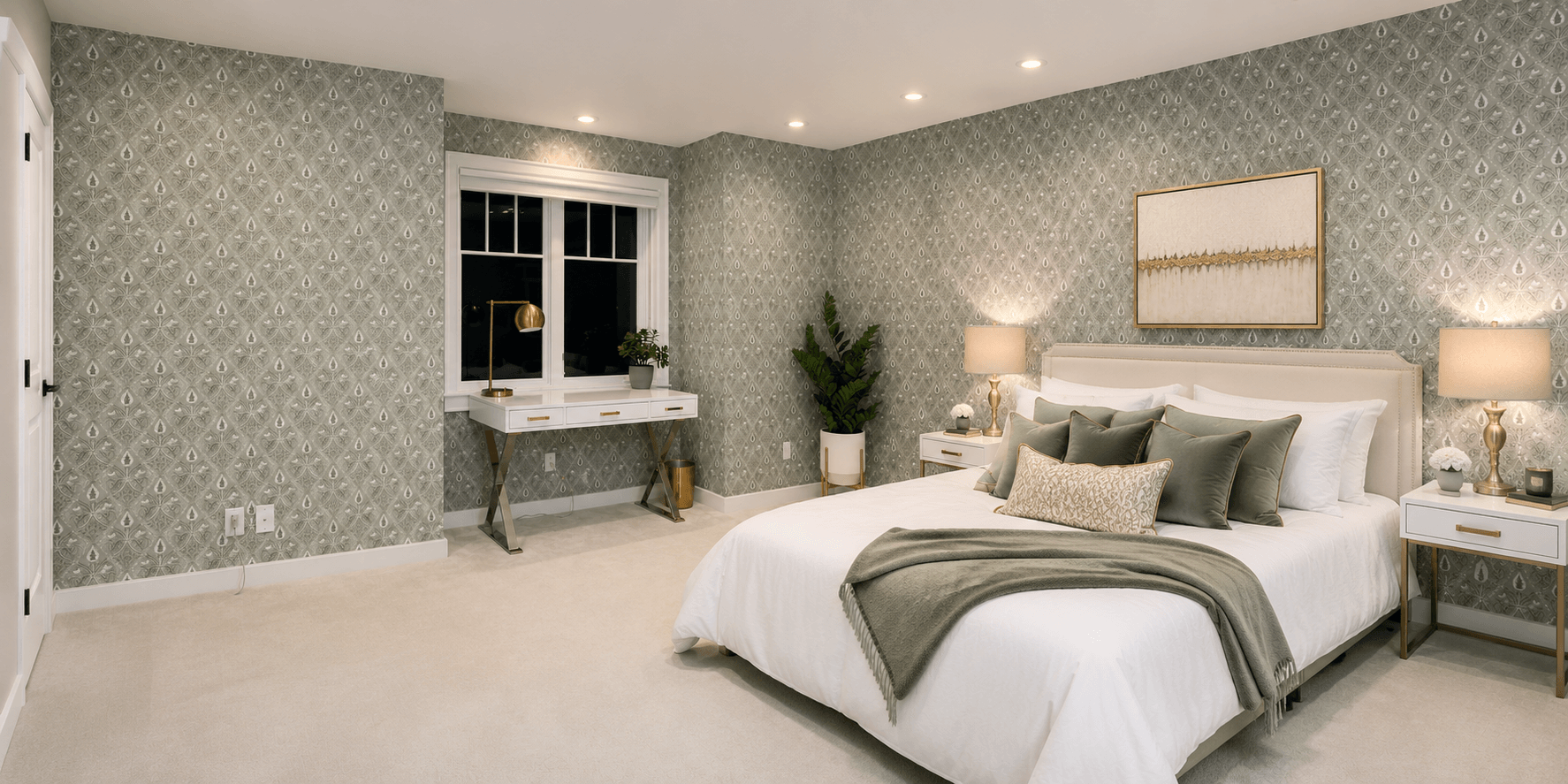 Painting and wallpapering project 1
