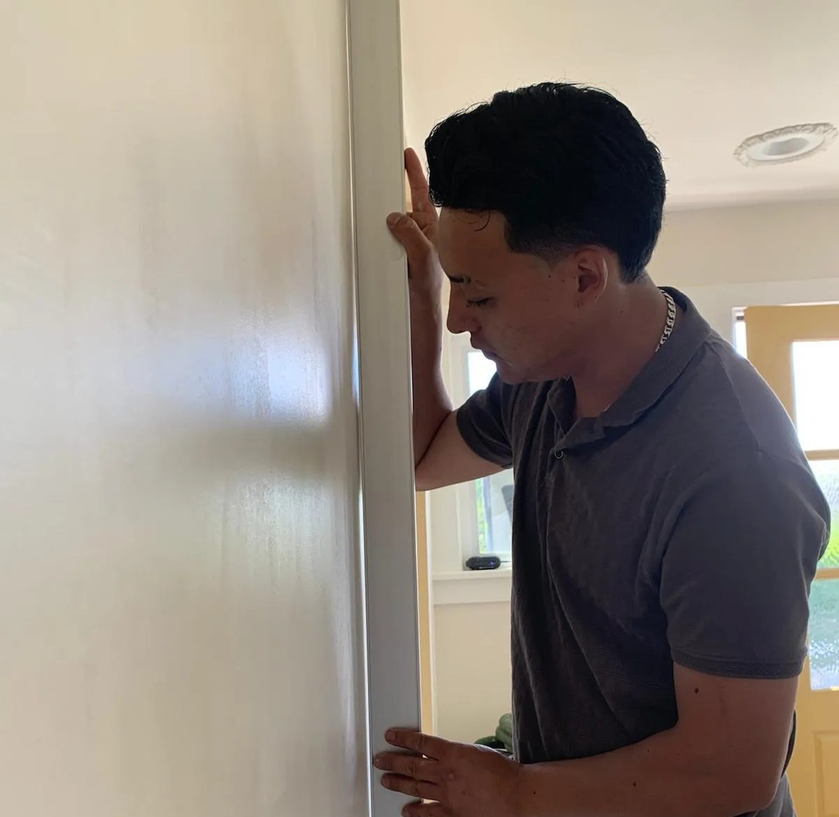 Smooth, repaired walls prepared for a flawless finish